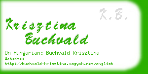 krisztina buchvald business card
